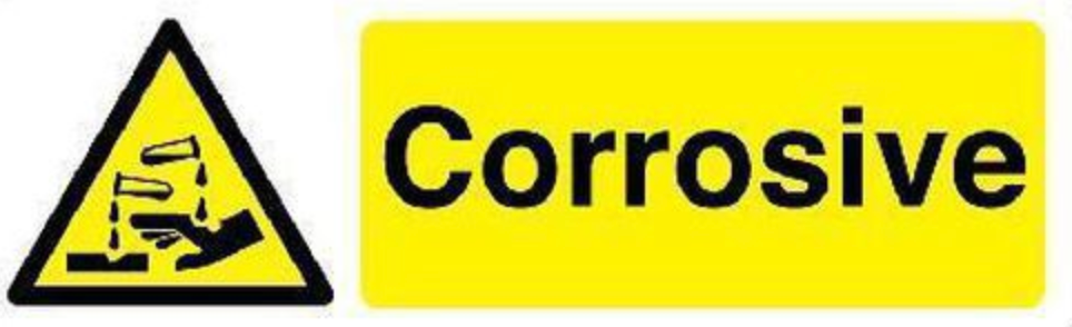 Corrosive Chemicals and Disposable Gloves