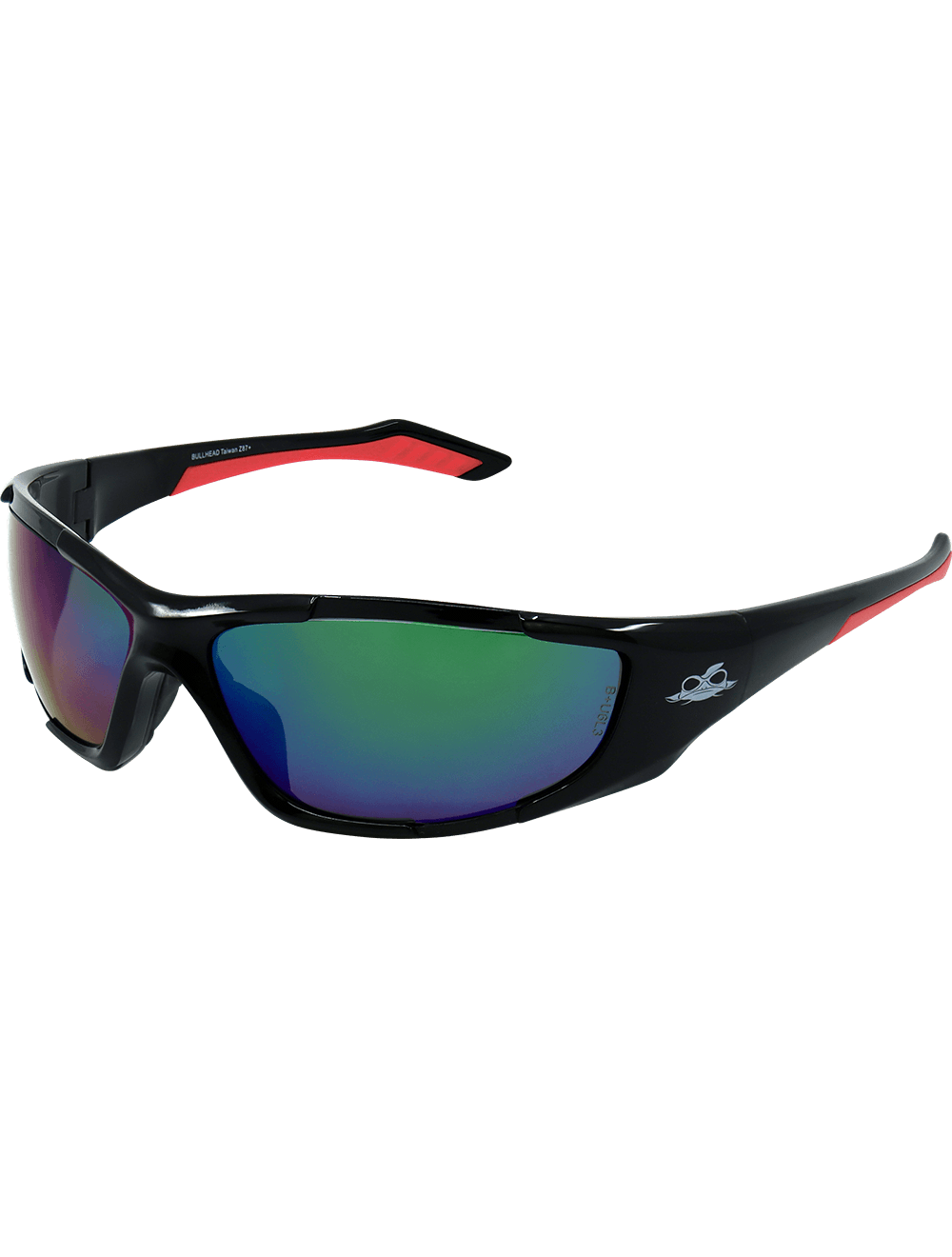 Bullhead Safety Javelin, Polarized Green Mirror Safety Glasses BH1251612