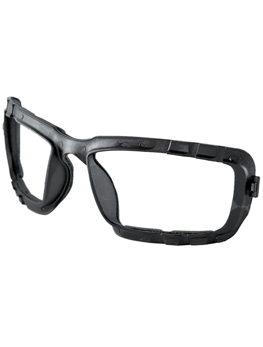 Bullhead Safety Eyewear Maki BH1431AF Crystal Black Frame Clear Anti-Fog Safety Glasses