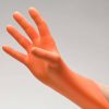 NitriDerm EP Orange Nitrile Exam Gloves – Extended Cuff 6.5 mil