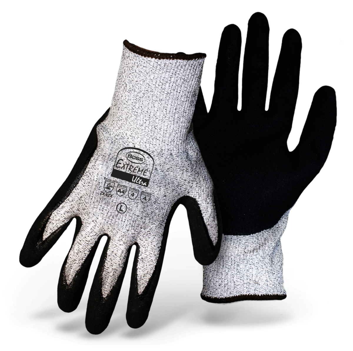 Boss Extreme Plus 1CF9004 Nitrile Cut Resistant Gloves ANSI Cut Level A4