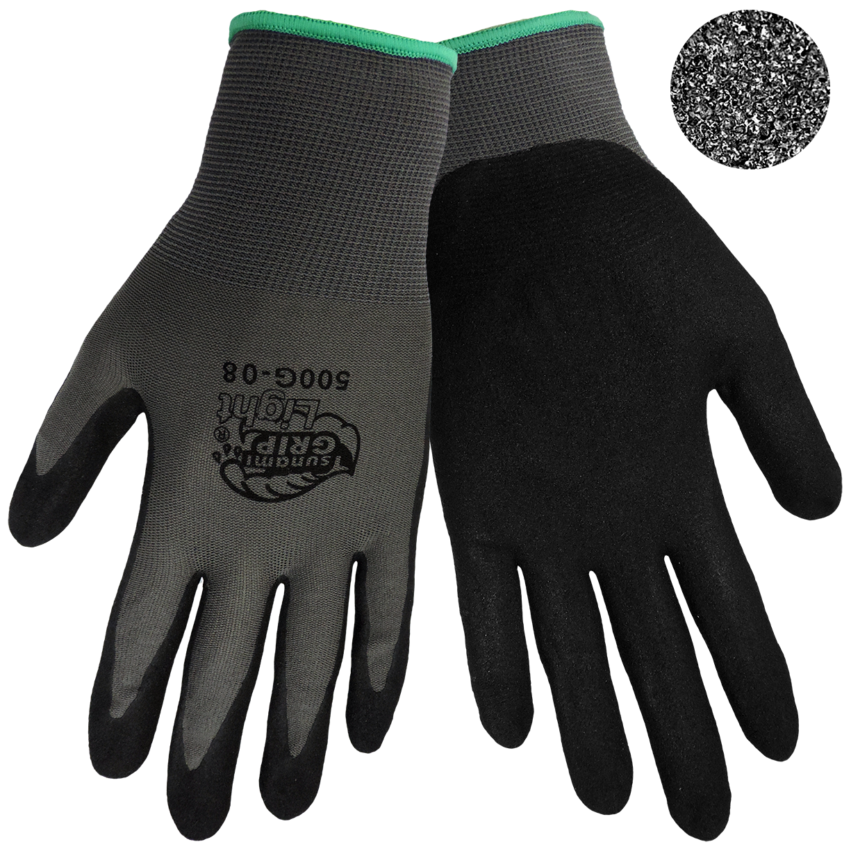 Work Gloves with Nitrile Coated Palms for Grip Light Work Gloves for Men &  Women