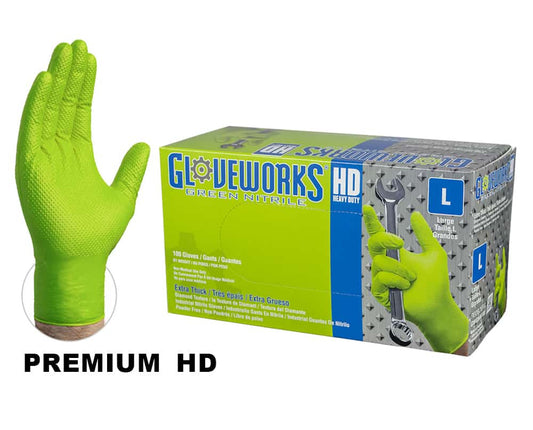 Introducing The New  AMMEX GWGN GloveWorks Heavy Duty Green Nitrile
