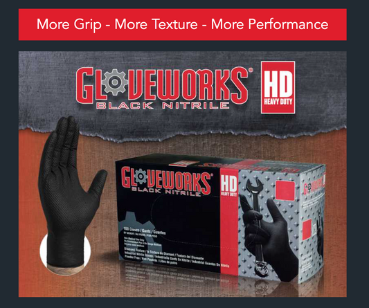 The Ultimate Industrial Nitrile Glove: Introducing the Gloveworks GWBN HD Black Nitrile Glove