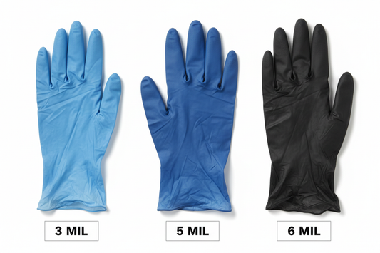 How to Choose the Right Nitrile Glove Thickness: 3 Mil vs. 5 Mil vs. 6 Mil Guide