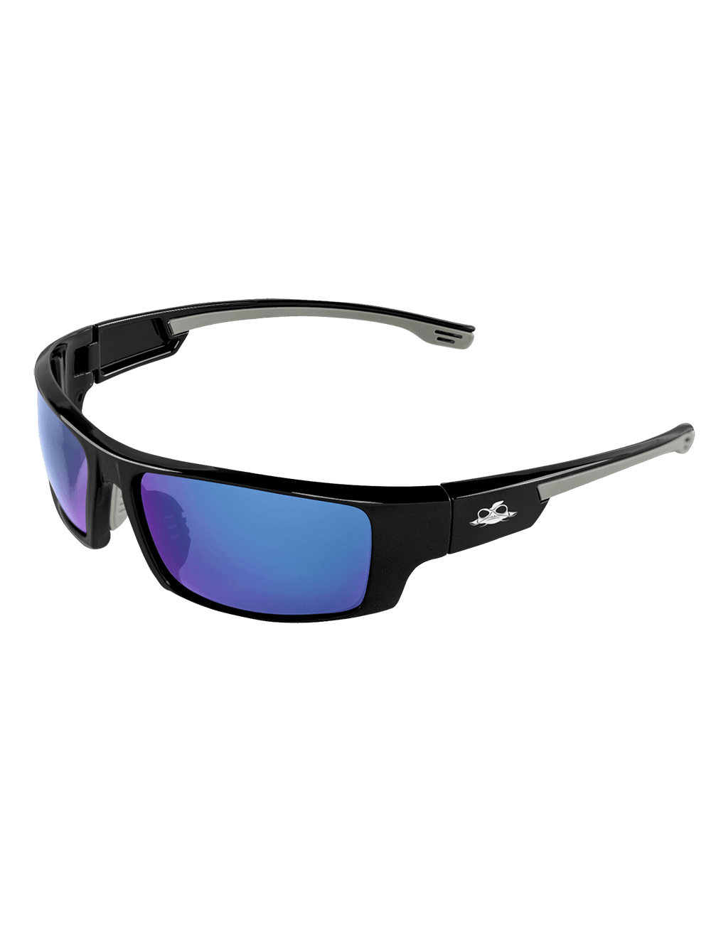 Bullhead Safety Dorado, Polarized Blue Mirror Safety Glasses BH95129PFT