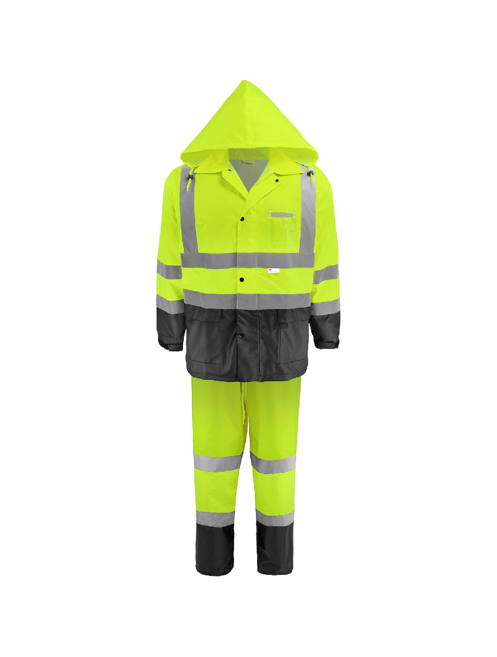  High-Visibility Yellow/Green Two-Piece Rain Suit
