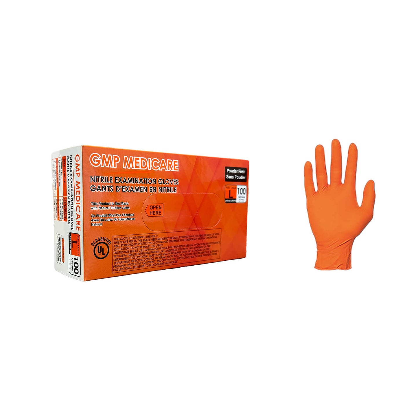 Orange Nitrile Gloves, Care On Nitrile Exam Gloves In Hi-Vis Orange ...