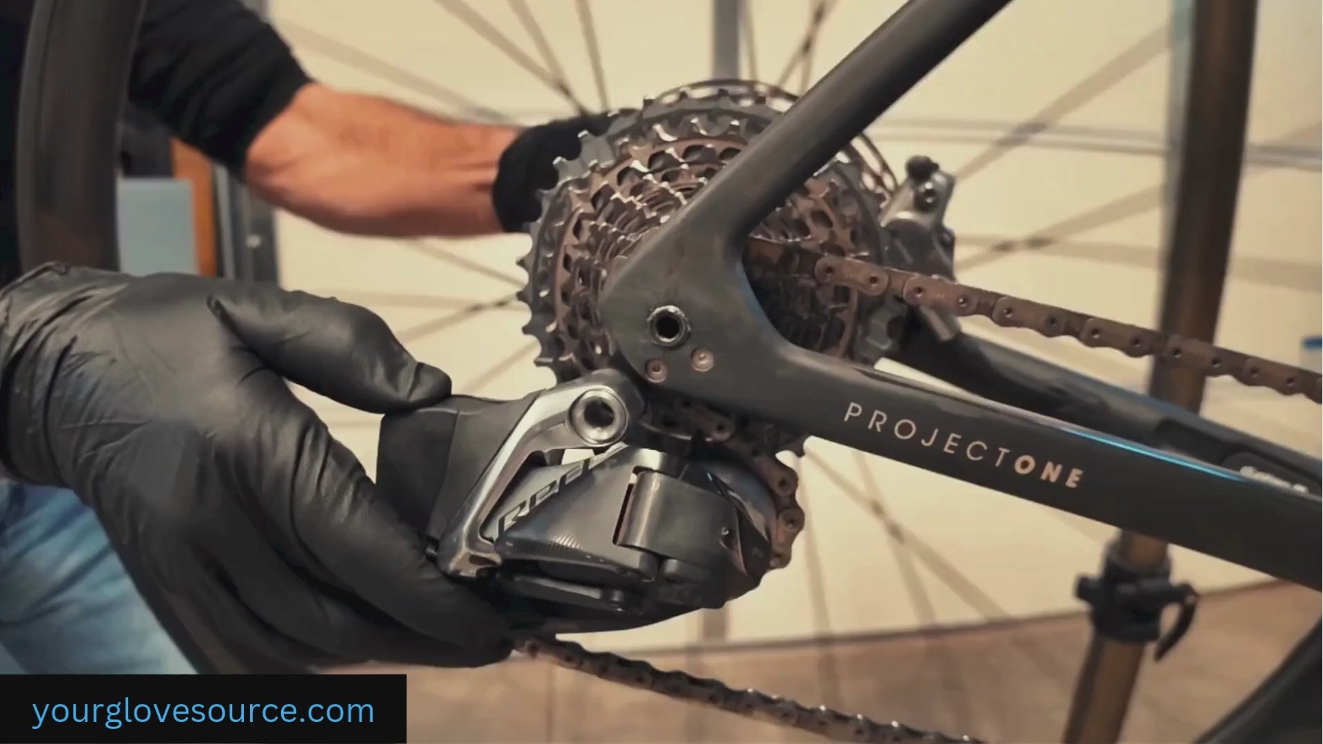 Black Nitrile Exam Gloves, Powder Free, SkinTx® 4.0 mil, Sizes SM