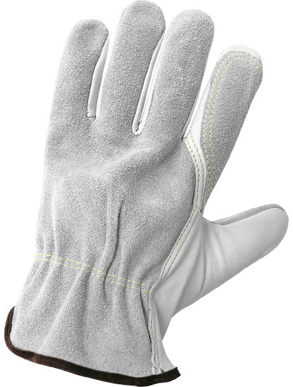 Premium Goatskin Palm and Split Cowhide Back Drivers Gloves