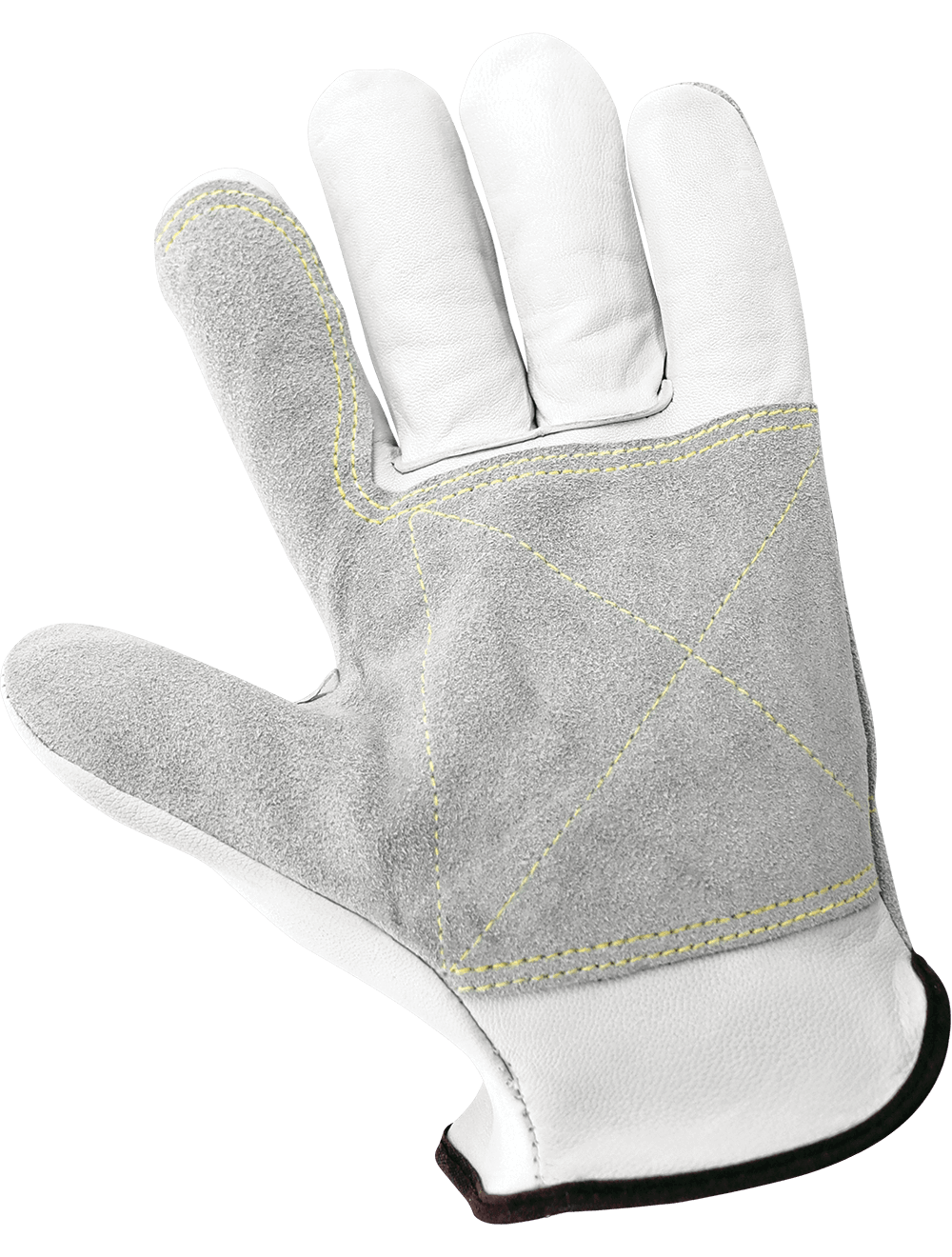 Premium Goatskin Palm and Split Cowhide Back Drivers Gloves