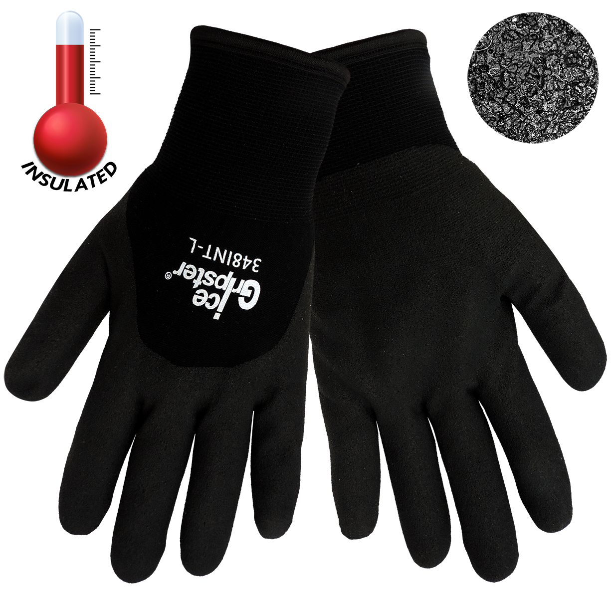 Ice Gripster™ 348INT 3/4 Dipped Thermal Insulated Cold Condition / Freezer  Work Glove