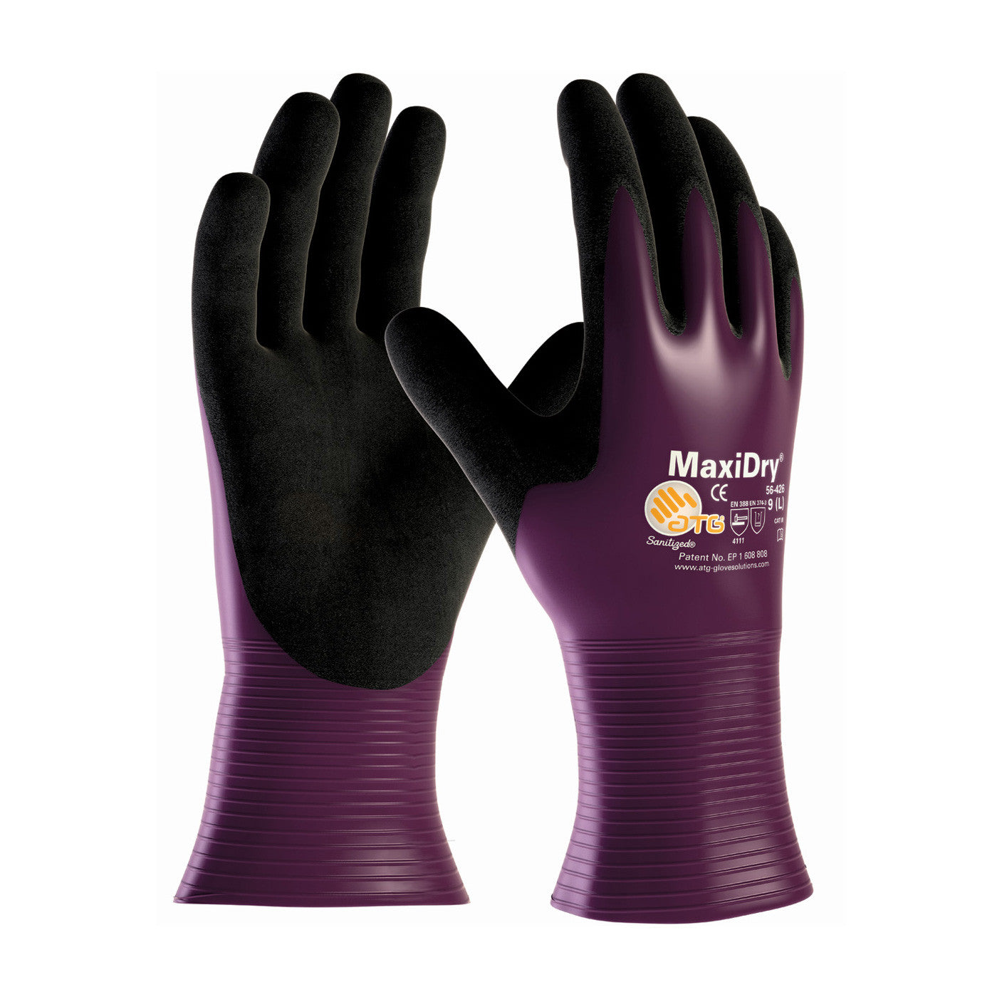 MaxiDry 56-426 liquid repellant nitilr coated glove, yourglovesource.com