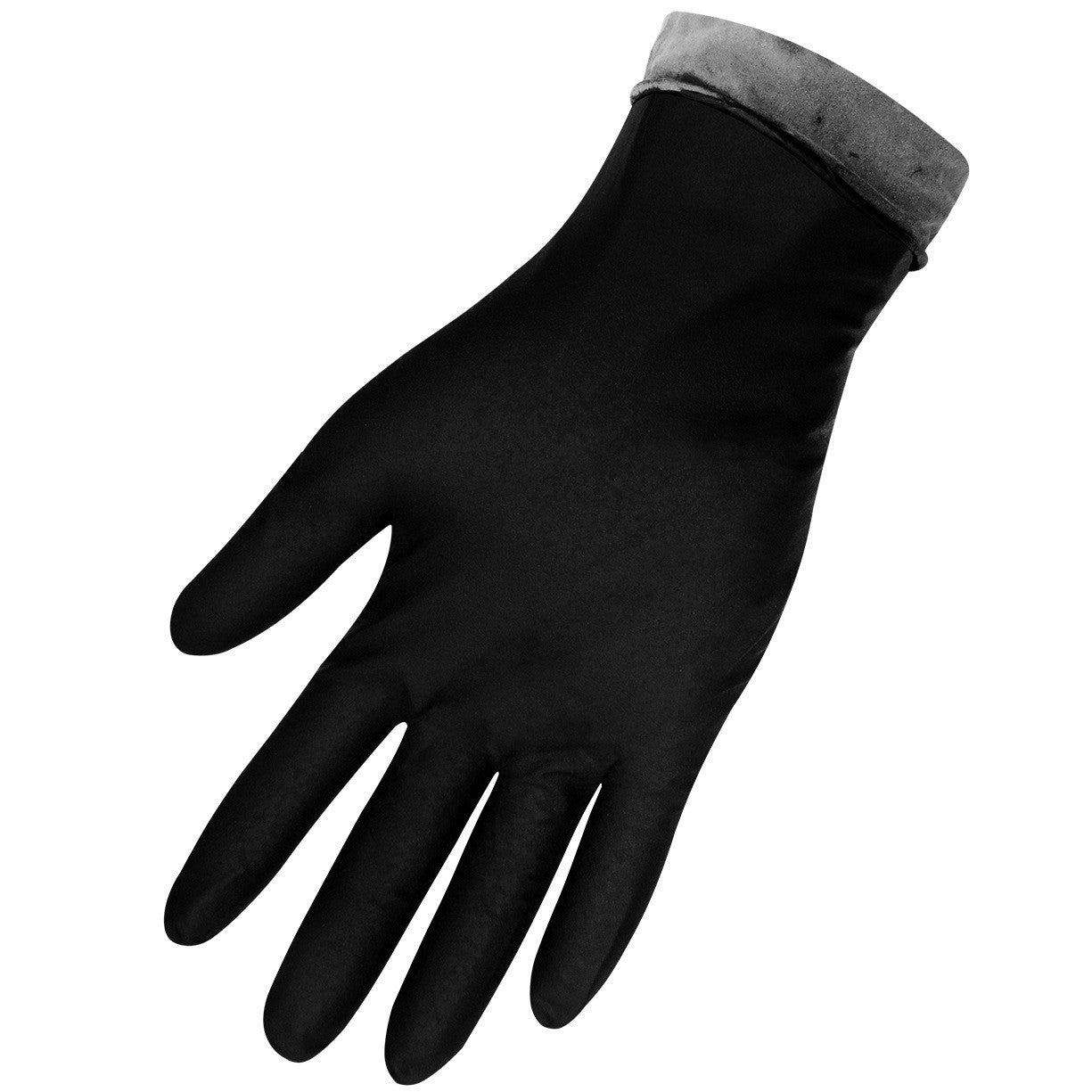 Panther Guard 800F 8 Mil Flock Lined Industrial Black Nitrile Gloves