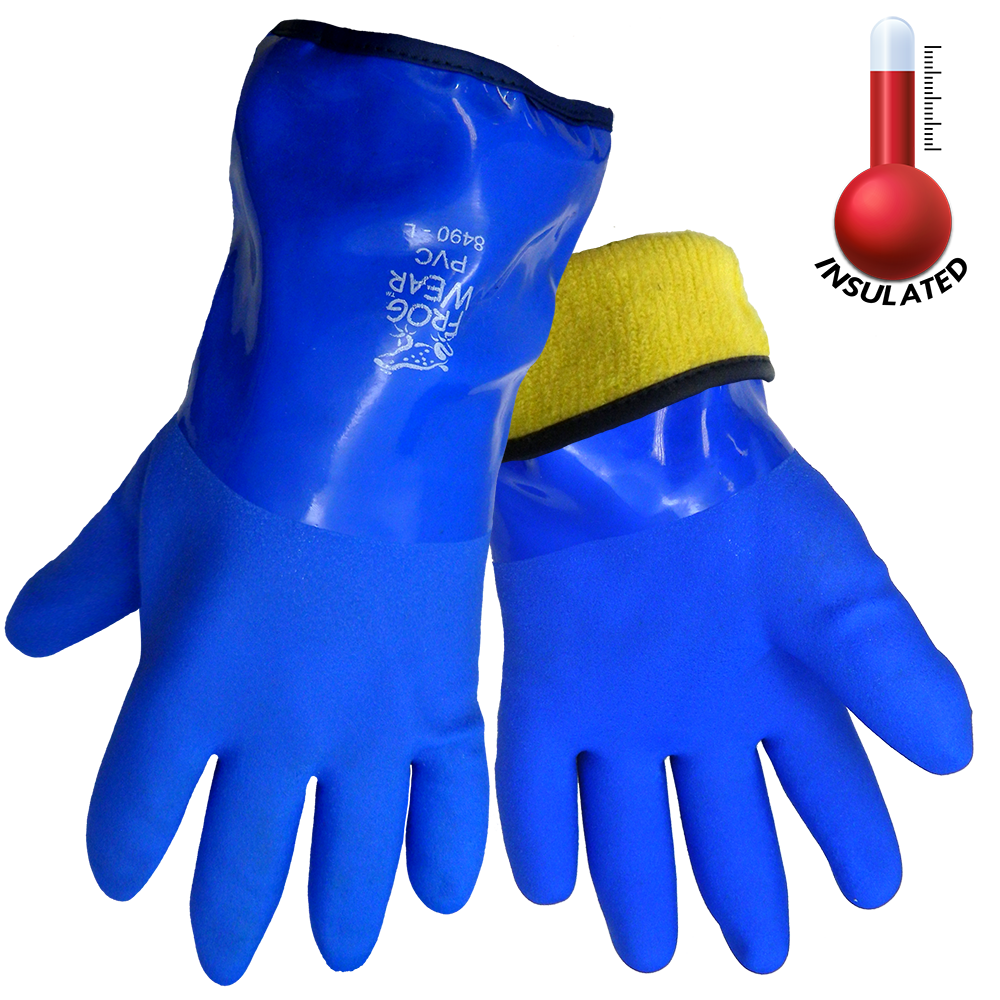 Frogwear 8490 insulated chemical resistant gloves