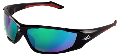 Bullhead Safety Javelin, Polarized Green Mirror Safety Glasses BH251612