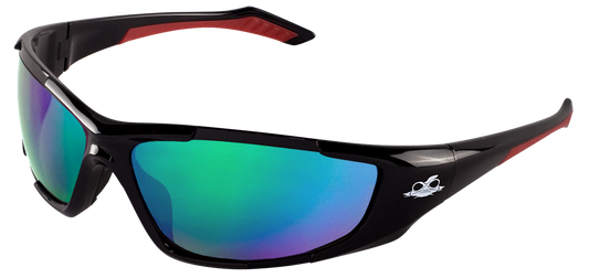 Bullhead Safety Javelin, Polarized Green Mirror Safety Glasses BH251612