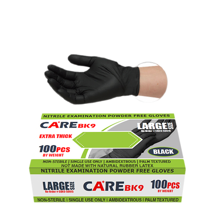 Care BK9 6 Mil Black Nitrile