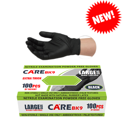 Care BK9 6 Mil Black Nitrile