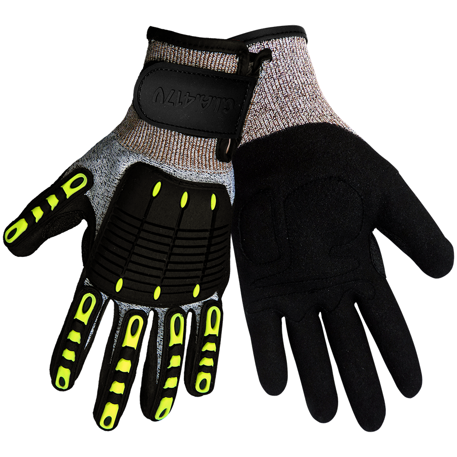 impact handschuhe CIA417V Vice Gripster® Impact Resistant Mechanic Work Glove, Cut Level A2