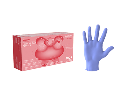 Elephant Nitrile Exam Gloves, Powder Free