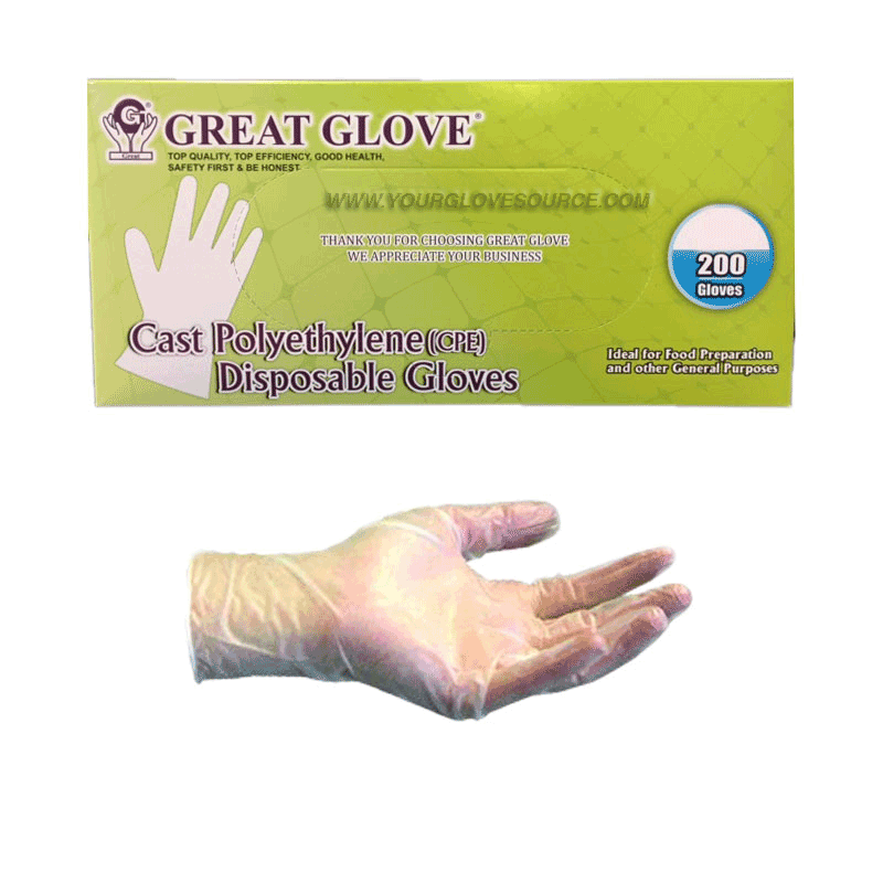 Great Glove CPE cast polyethylene gloves