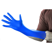 Gloveworks GWRBN Heavy Duty 6 Mil Royal Blue Nitrile Gloves, Industrial Grade