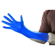 Gloveworks 6 Mil Royal Blue Nitrile Gloves, Industrial Grade Sold by the CASE