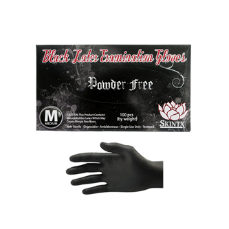 Black Latex Exam Gloves 