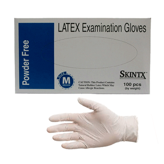 Latex Exam Gloves, Powder Free, SkinTX® by TG Medical