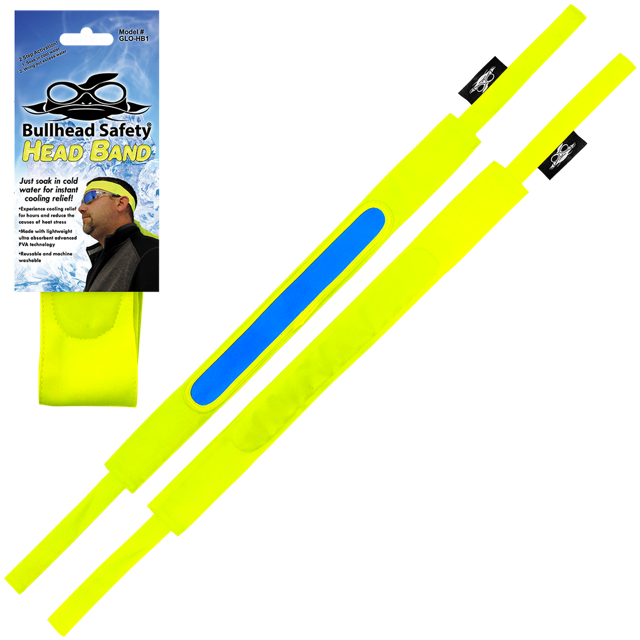 Bullhead Safety® Yellow Cooling Head Band